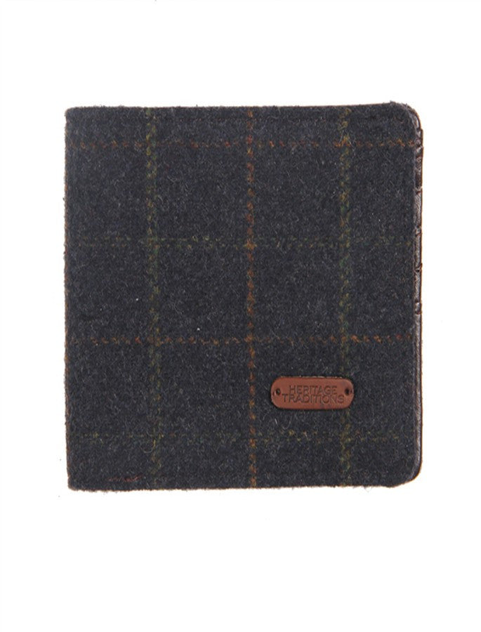 Tweed Wallet- Blue Box Check #color_blue-box-check