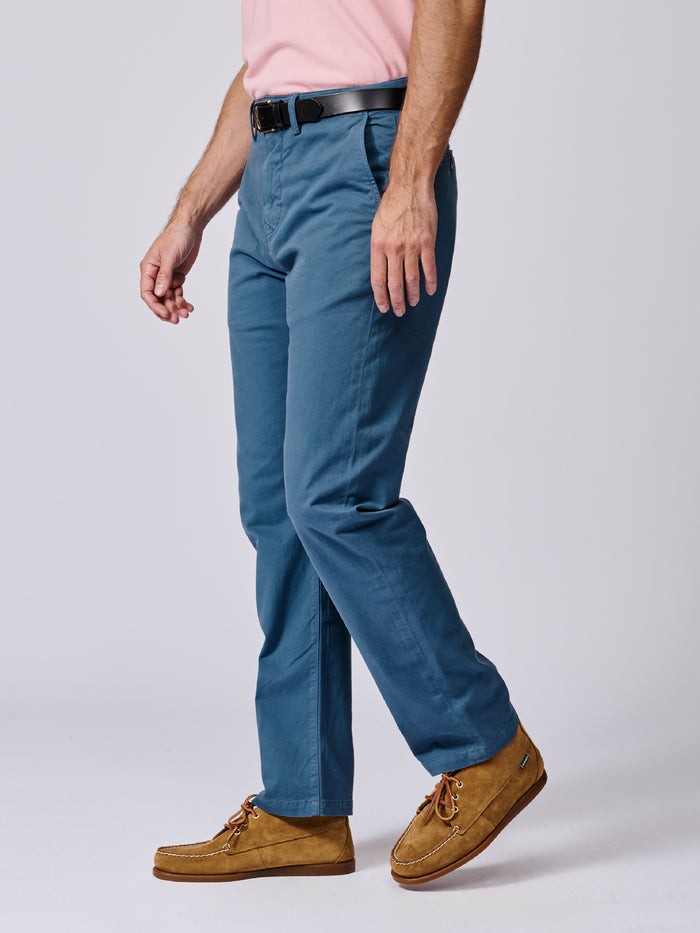Aubin Blue Witham Stretch Chino | Chinos
