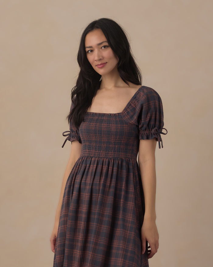 Women's Dallas Dress || Midnight Plaid
